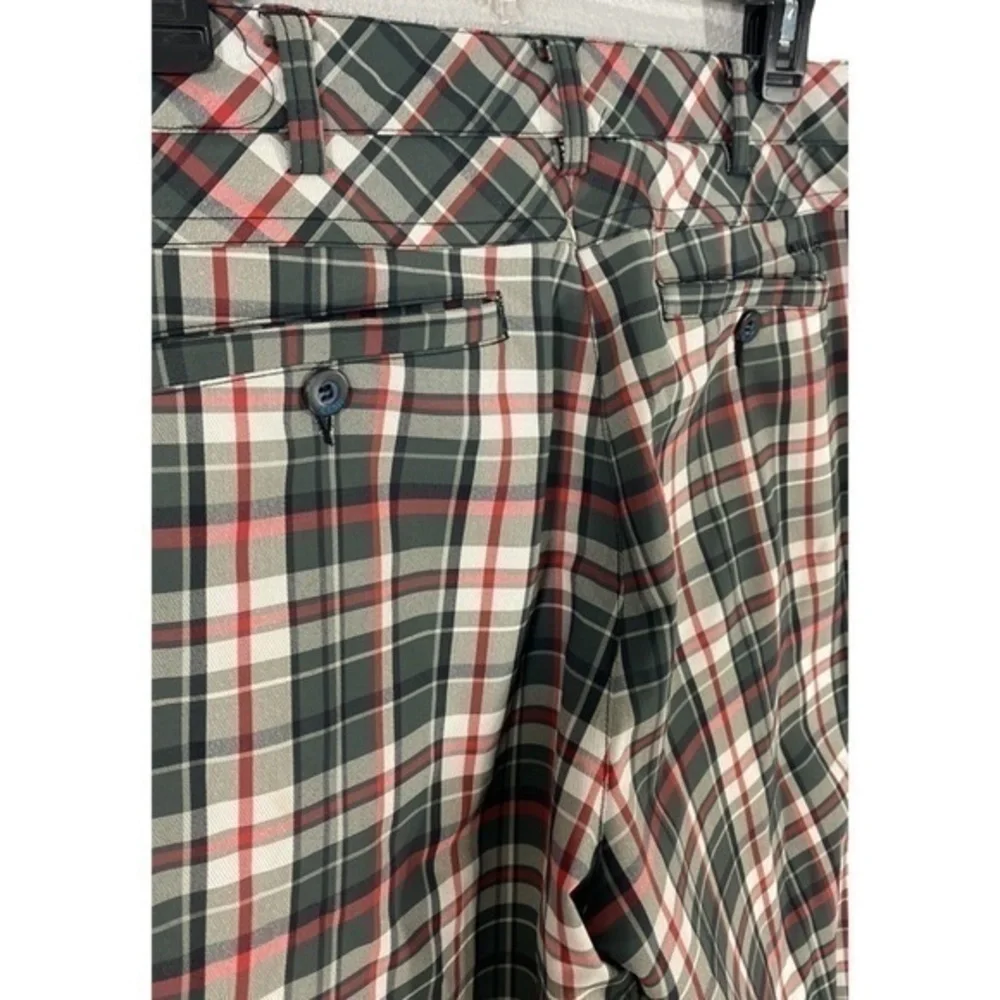 AUR Active gray red plaid Chino golf pants 32